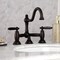Kingston Brass KS3915GL Restoration Bathroom Bridge Faucet, Oil Rubbed Bronze KS3915GL - alternate 6